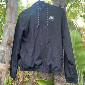 VANS unisex black windbreaker size Small